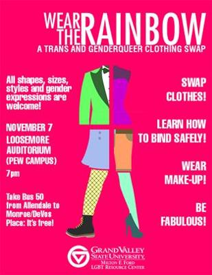 Wear the Rainbow: A Trans and Gender Queer Clothing Swap
